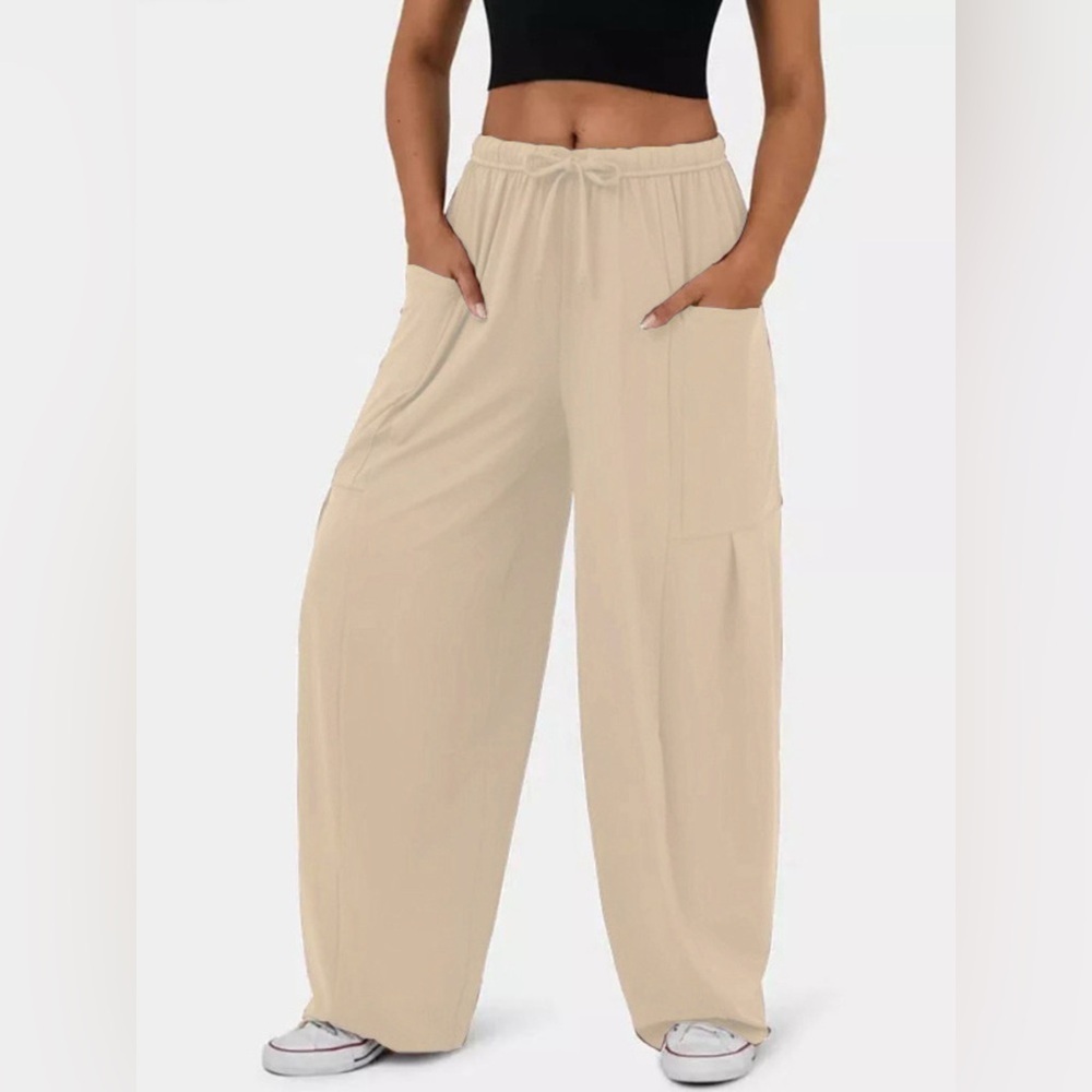 Drawstring Wide Leg Pants - Picture 10 of 12